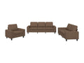 Ensemble de canapés 3 pièces marron tissu RRBR43218