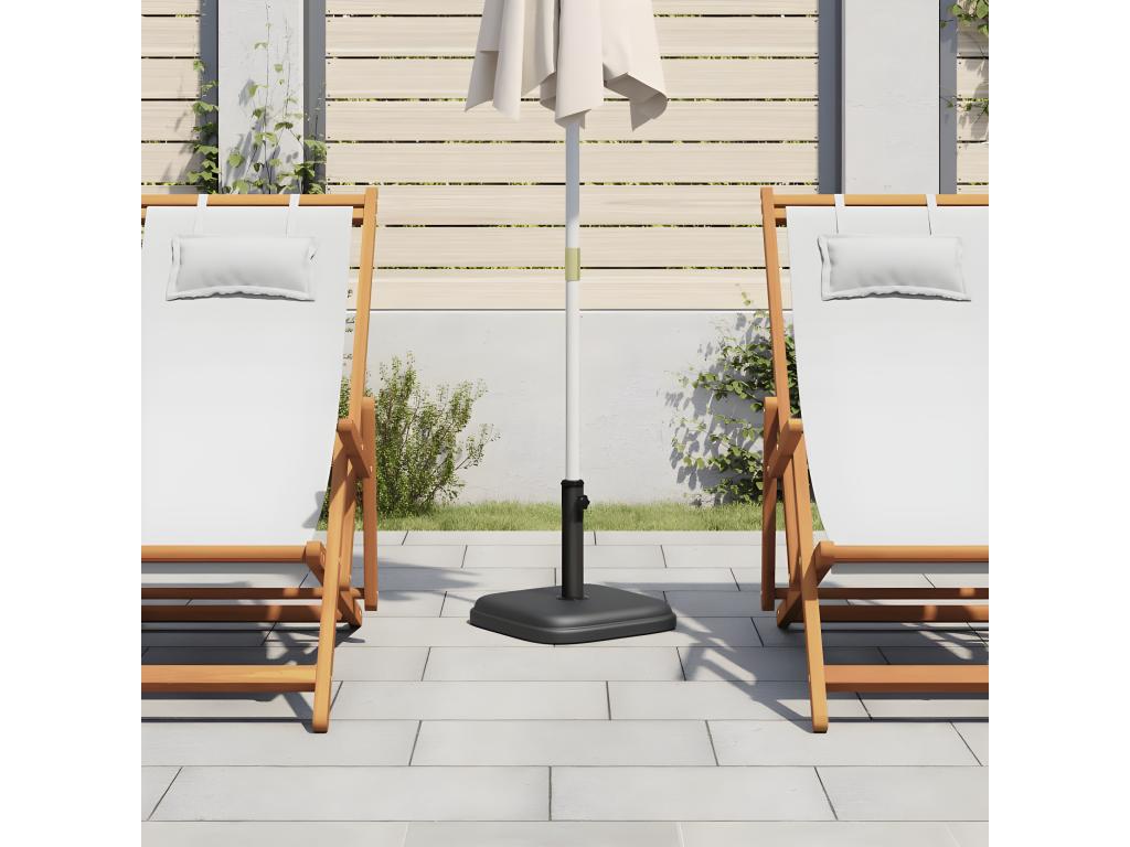 Boislis Premium - Base de parasol pour mâts 32/35/38 mm 11 kg carré ZZTB63569
