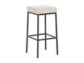 Lot de 2 tabourets métal crème 37x37x80 cm 10 0004364 DASG10489