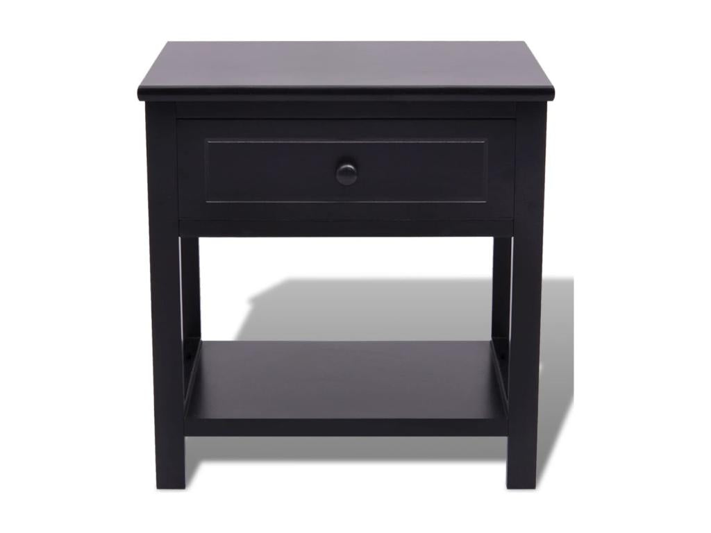 Table de chevet Mobenze Noir MKQB96767