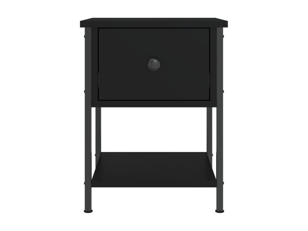 Table de chevet noir 34x35,5x45 cm bois d'ingénierie AIJT92447