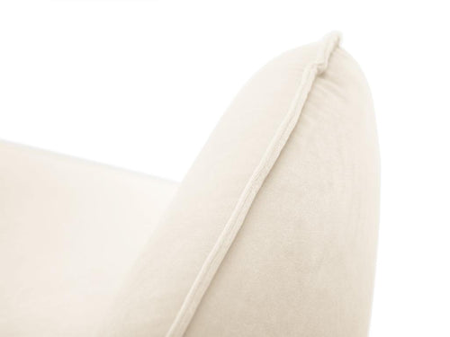 Boislis - Canapé Boislis 2 places en velours beige clair - 160x92x95cm PFFK03480