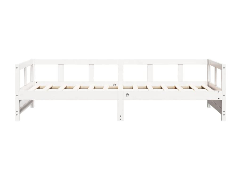 Lit de jour Blanc 90x200 cm Bois de pin massif UDAL63396