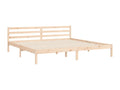 Cadre de lit avec tête de lit 200x200 cm bois massif XNGR81572