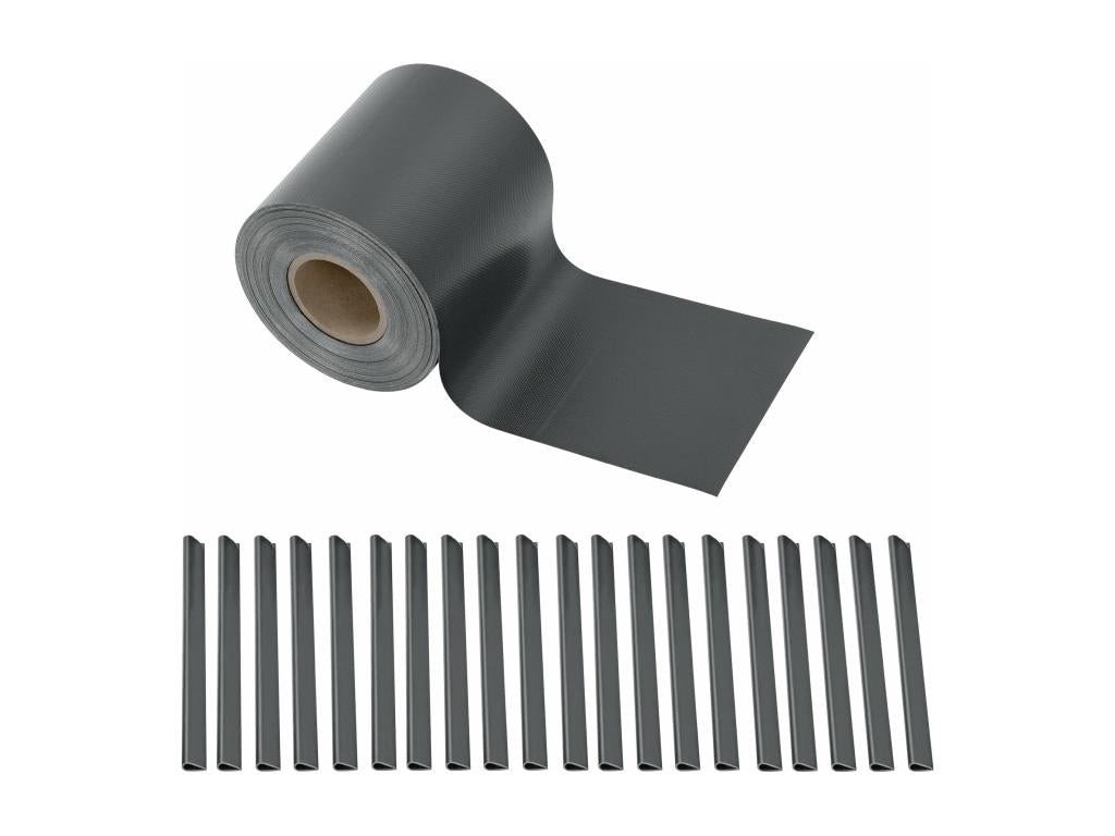Lot de 4 bandes PVC grise 3500x19x19 cm 03 0006599 JAOK28041
