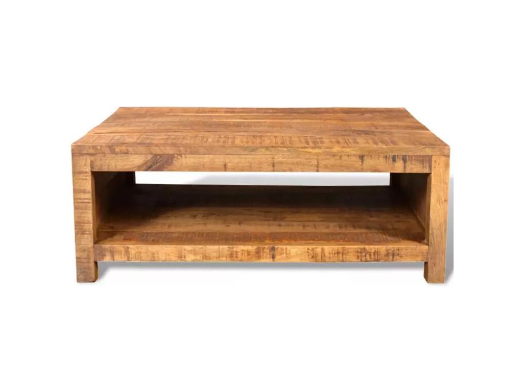 Table basse rectangulaire manguier massif clair Boislis 3 EAOZ77871