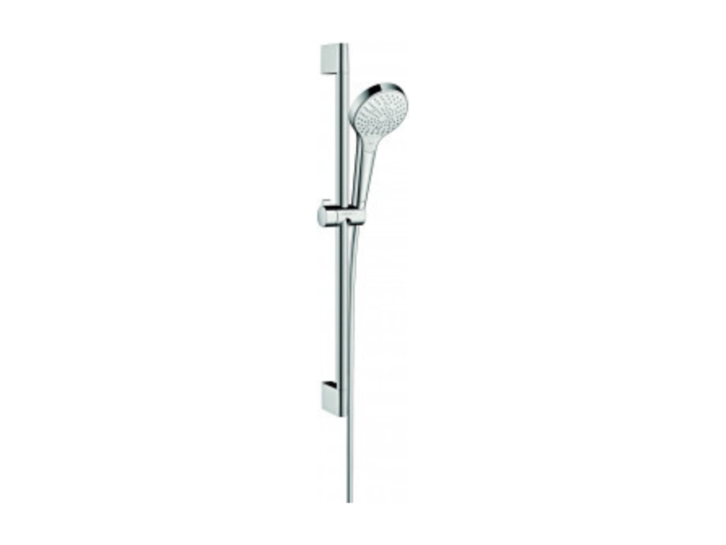 Set de douche Multi EcoSmart 9 l/min avec barre Unica'Boislis 65 cm blanc/chromé Boislis Select S BZHI13333