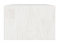 Table basse Blanc 110x50x34 cm Bois de pin massif YNWM34004