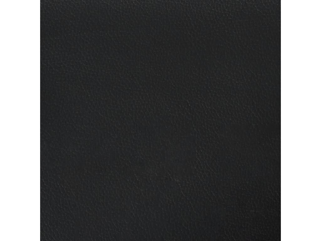 Ensemble de canapés 2 pcs avec coussins Noir Similicuir FVDO96716