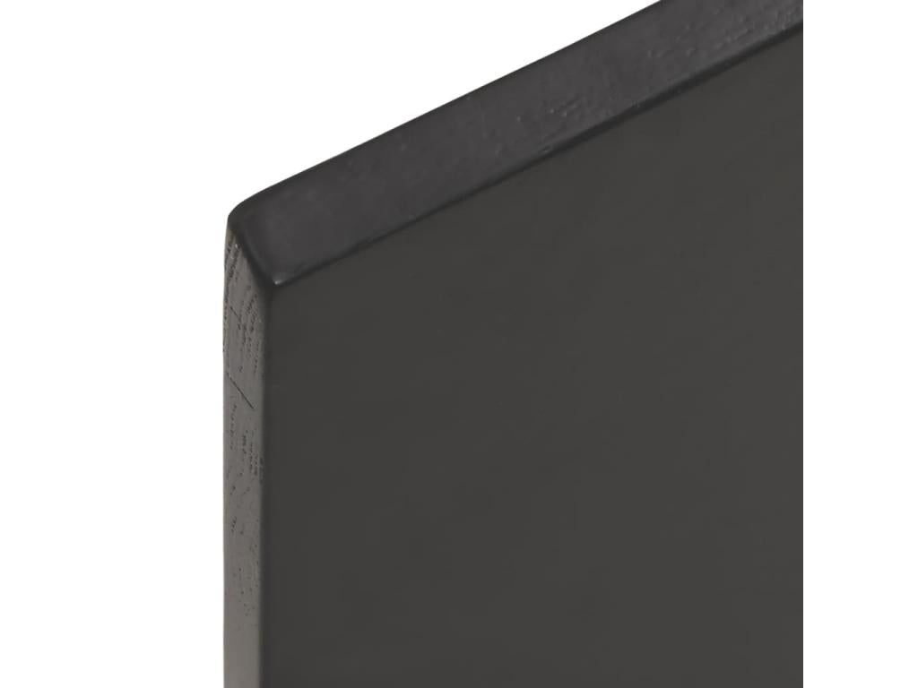 Etagère murale marron foncé 60x60x2 bois chêne massif traité OQVS72650