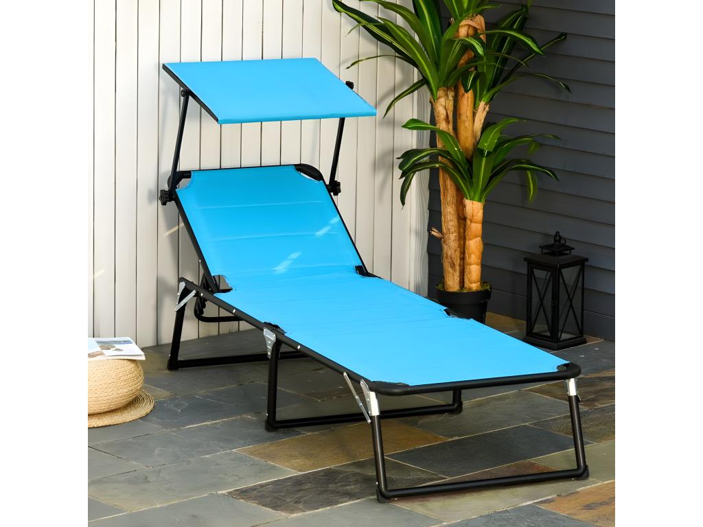 Transat pliable Boislis bleu AVWC21814
