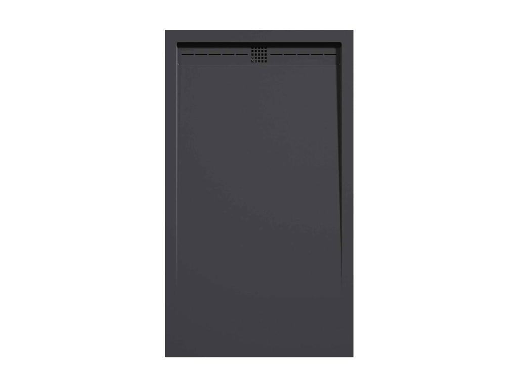 Receveur de douche Anthracite finition Lisse Boislis CACH grille de couleur - 160x90 cm VZMZ51107