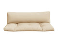 Coussins de palette lot de 2 tissu beige YMIT40928