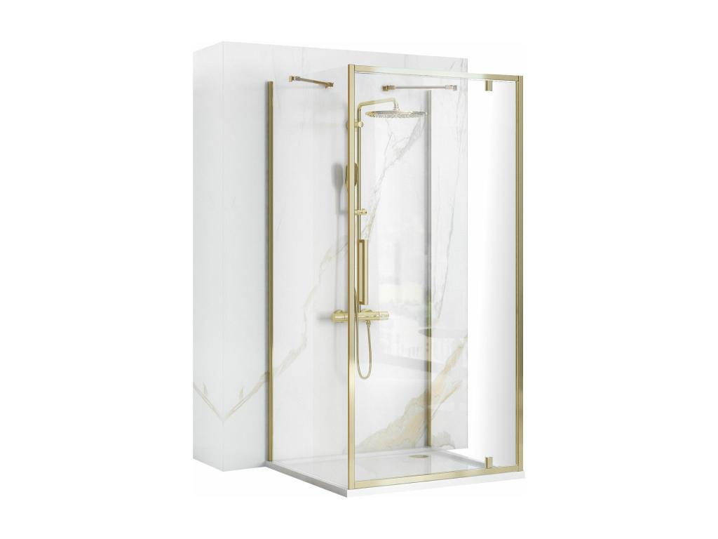 Cabine De Douche Murale Boislis Rapid Swing 90x80 Or WVHF69300