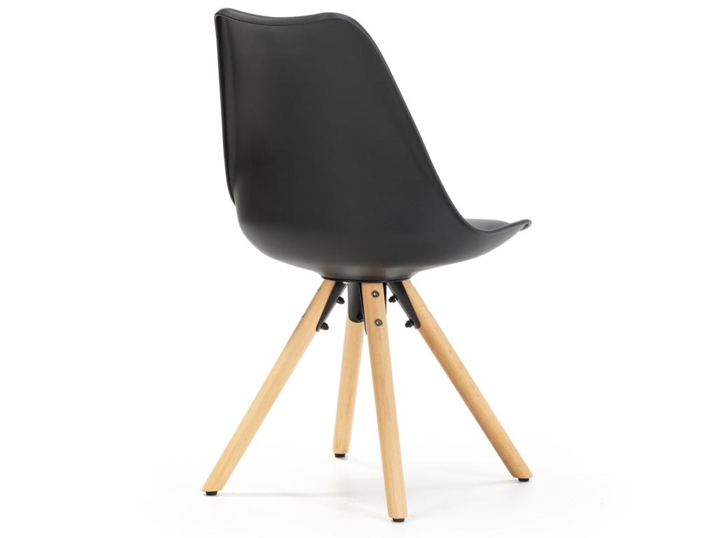 Set de 2 chaises Salle à Manger Boislis Style Nordique Noir 54 cm x 49 cm x 84 cm FCNX74927