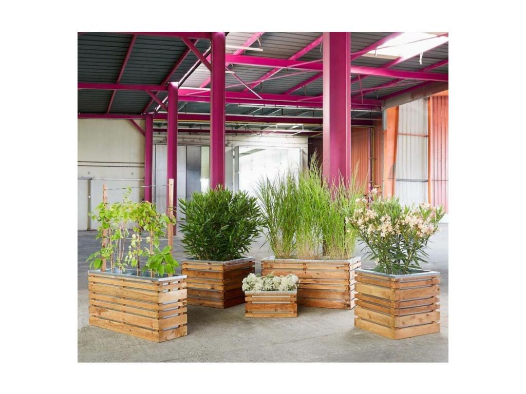 Bac à fleurs 110 litres Mobenze Z avec treillis KNHP62739