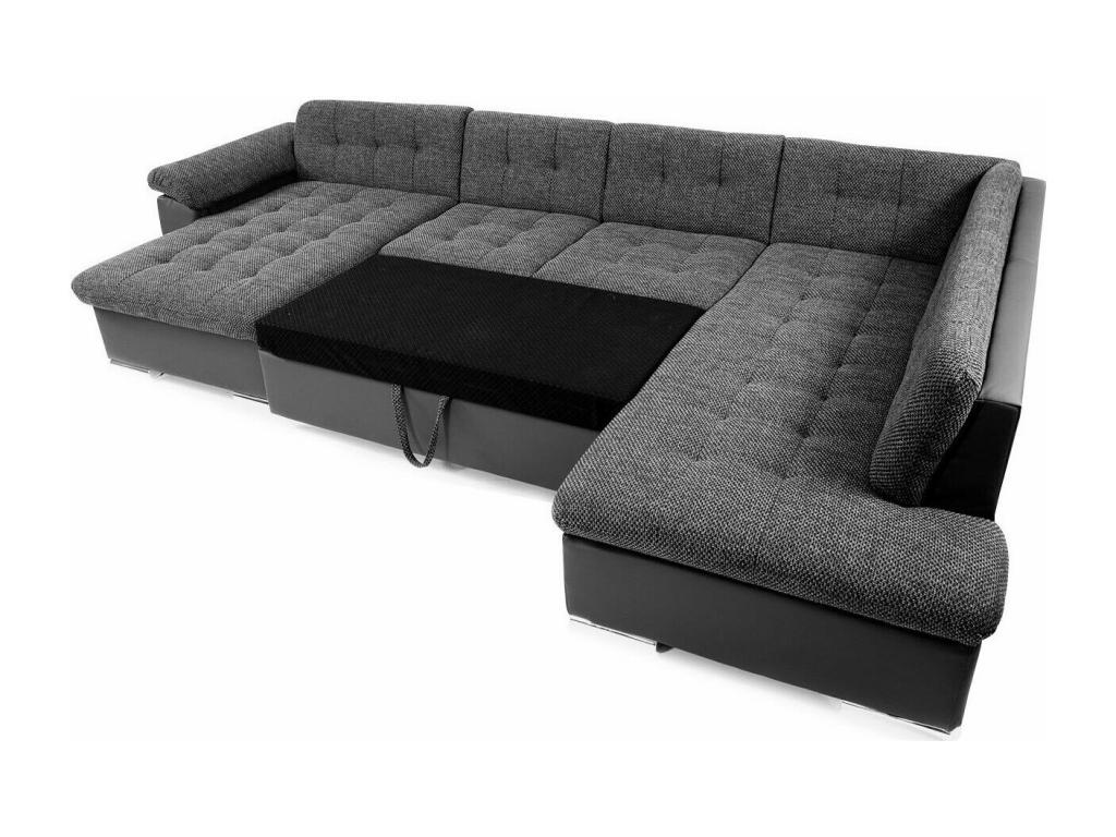 Canapé d'angle Boislis 128 Vert Fonction de couchage 348x205x76cm GOUA66657