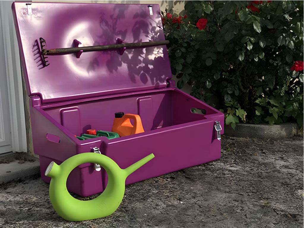 Coffre De Jardin 100l Avec Grenouillères Cadenassables TYQN43051