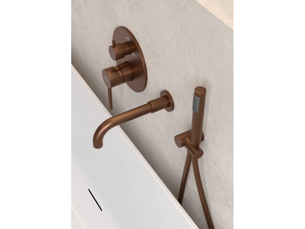 Robinet mitigeur de baignoire à encastrer Or rose brossé - Mobenze HYSW47246