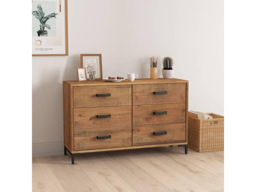 Buffet Marron 110x35x70 cm Bois de pin massif KWAL06860