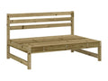 Canapé central de jardin 120x80 cm bois de pin imprégné UCHP80811