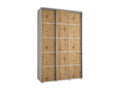 ARMOIRE Boislis 4 À PORTES COULISSANTES 235.2/170/45 3 portes Blanc/Boislis/Argent IWIN15888