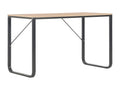 Bureau d'ordinateur Noir et chêne 120x60x73 cm ISWV37753