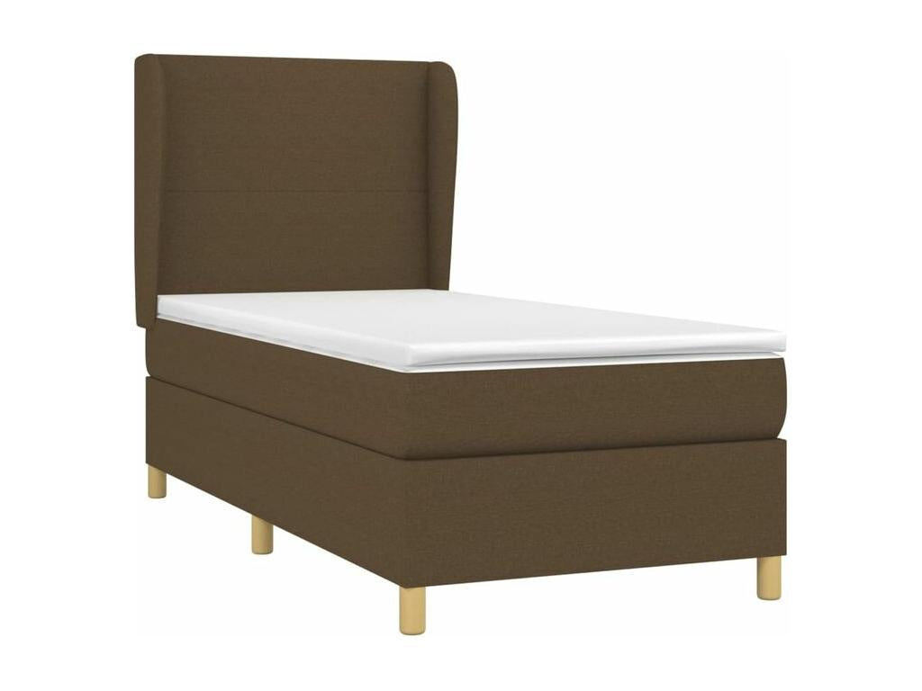 Sommier à Boislis de lit avec matelas Marron foncé 80x200 KZYG41160
