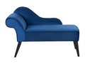 Chaise longue Boislis Velours Bleu marine Côté droite UQNA77754