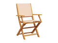 Ensemble de Boislis 3 pcs beige tissu et bois massif JLEX80252