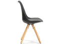 Set de 2 chaises Salle à Manger Boislis Style Nordique Noir 54 cm x 49 cm x 84 cm FCNX74927