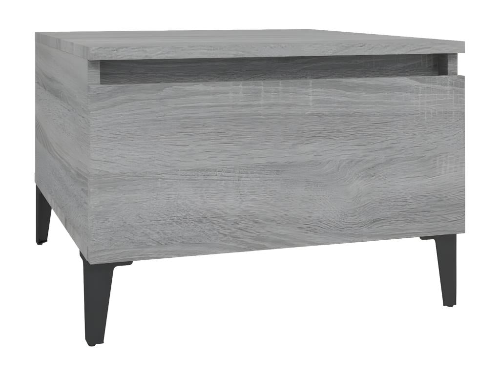 Table d'appoint Boislis gris 50x46x35 Bois d'ingénierie IHSW30364