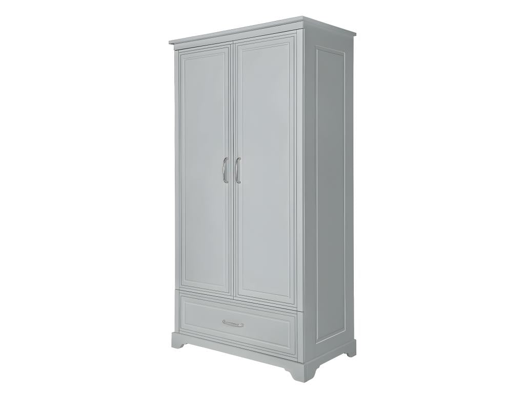 Armoire 2 portes 1 tiroir Boislis Gris YBRS22723