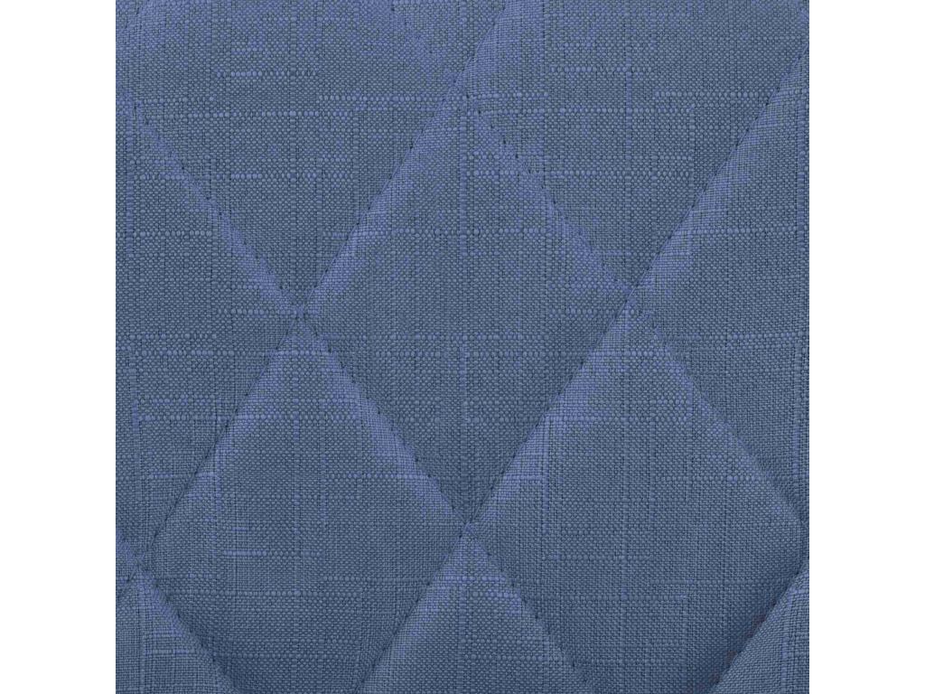 Tabouret de bar - Tissu / Métal - Bleu - Mobenze DONK24351