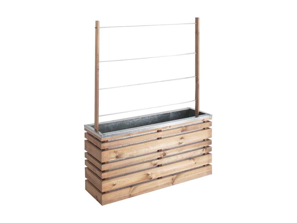 Bac à fleurs 110 litres Mobenze Z avec treillis KNHP62739