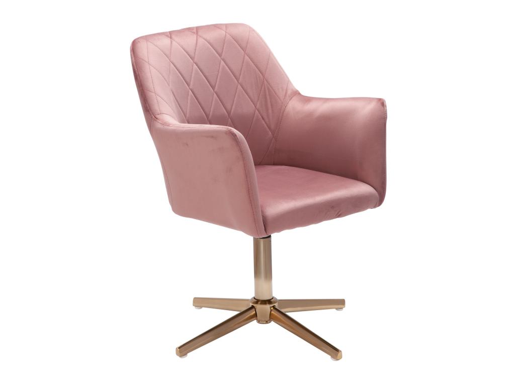chaise de bureau design velours chaise pivotante avec dossier RVAK12837
