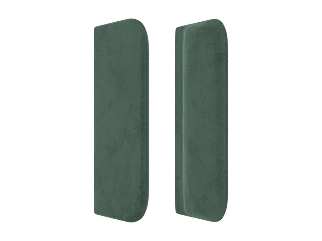 Tête de lit avec oreilles Vert foncé 93x16x78/88 cm Velours ESOY13390