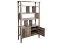 Bibliothèque coloris beige en bois - L- 95 x l- 35 x H- 180 cm CCFI86216
