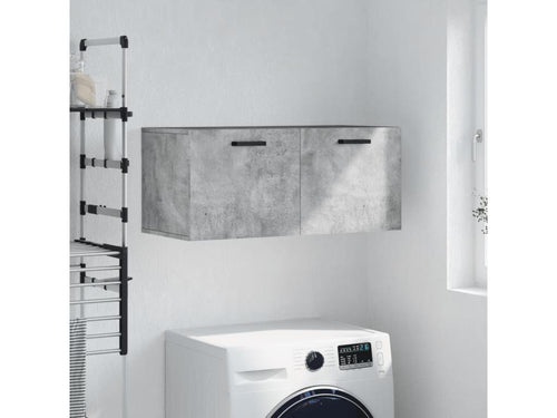 Armoire murale gris béton 80x36.5x35 cm bois d'ingénierie KRPG69502