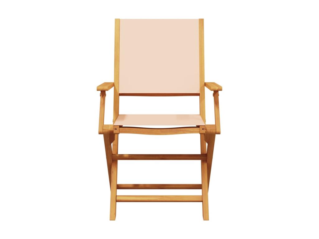 Ensemble de Boislis 3 pcs beige tissu et bois massif JLEX80252