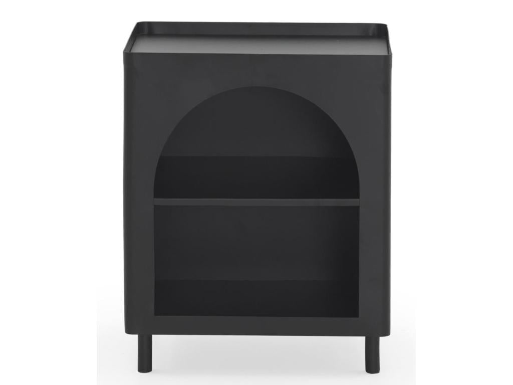 Table d'appoint en métal noir IFAR52287