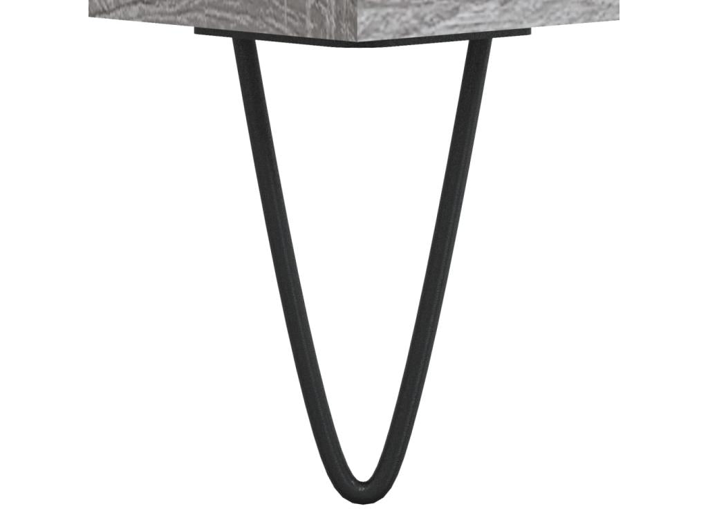 Buffet Boislis gris 60x35x70 cm Bois d'ingénierie XGHW93442