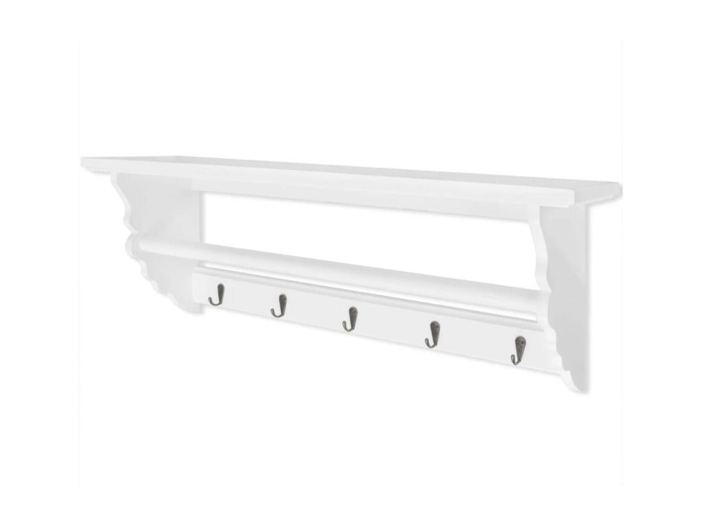 Porte-manteau Mobenze blanc style baroque EVZA51700