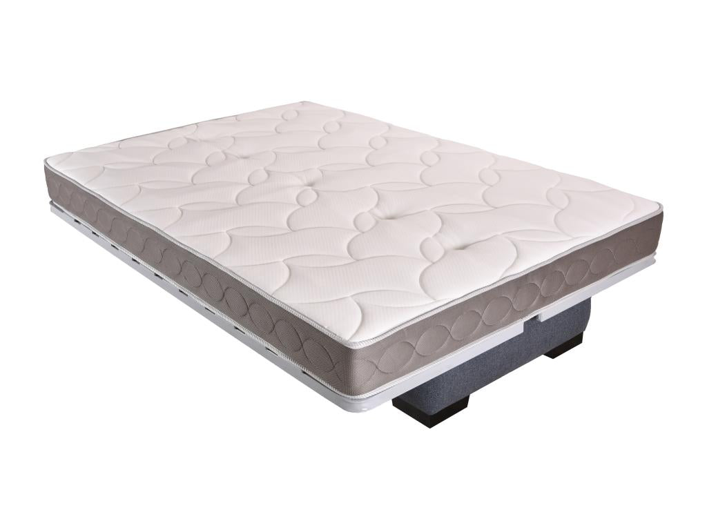 Canapé clic clac tissu avec rangement matelas Starlux 17cm Minel 207cm-Couleur Bleu nuit LTDM53441
