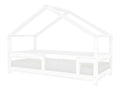 Lit cabane 120x190 Lucky avec barrières - Blanc DDGY69745