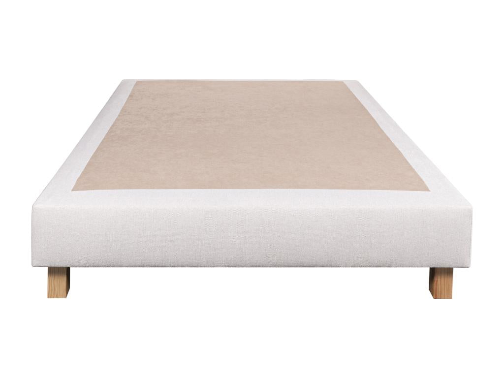 Ensemble Matelas 160x200 cm Patriote 27 cm sommier beige 2 oreillers couette TDL OIYD82613