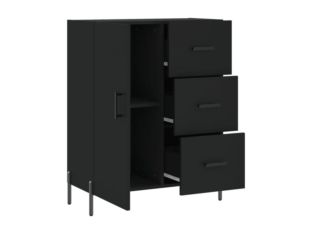 Buffet noir 69,5x34x90 cm bois d'ingénierie XLRZ96375