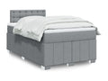 Sommier à Boislis de lit avec matelas Gris clair 120x200cm Tissu UZTP48246