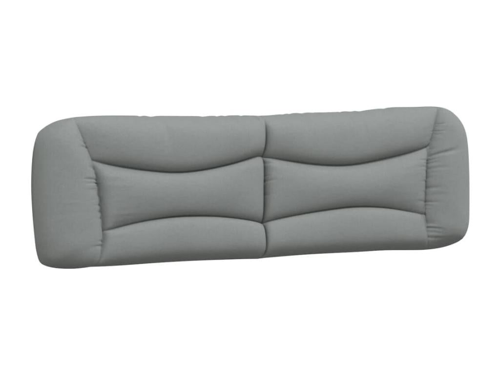 Coussin de tête de lit gris clair 180 cm tissu ILAH03293