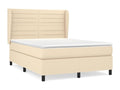 Lit à sommier tapissier avec matelas Crème 140x200 cm Tissu SGYO83610